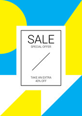 Minimal geometric poster tamplate