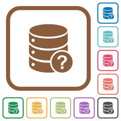 Database query simple icons