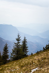 A beautiful mountain scenery of Tatra mountains in Slovakia. 
