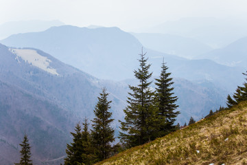 A beautiful mountain scenery of Tatra mountains in Slovakia. 