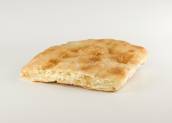 piece of khachapuri with cheese