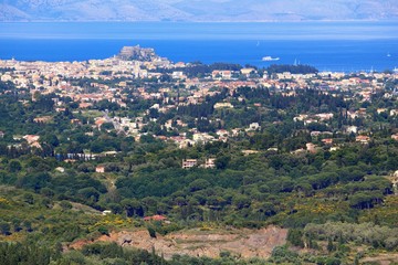 Fototapeta na wymiar Corfu island view