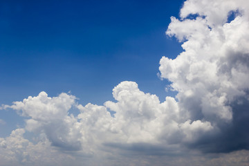 Beautiful blue sky with cloud.