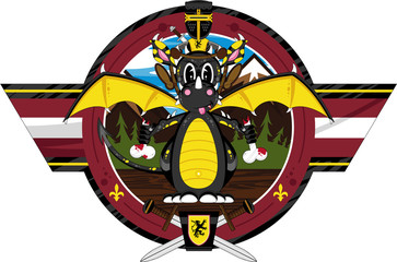 Medieval Knight and Dragon