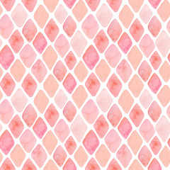 Watercolor seamless pattern with pink elements. Wedding background. Watercolor texture - 152630292