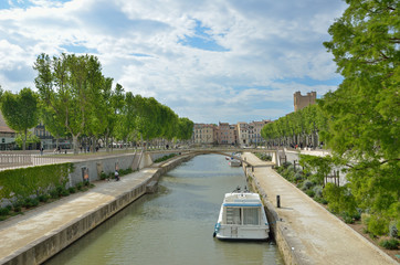 Fototapeta premium Canal de la Robine in Narbonne