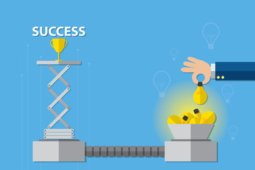 idea concept and business concept design