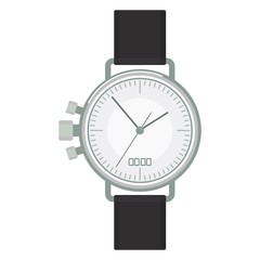 silver wristwatch image
