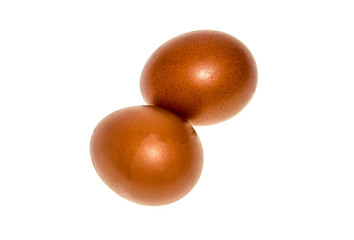 Egg on a white background