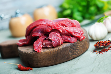 raw meat