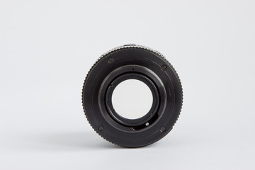 Camera Lense For Retro Photo Camera Isolated on a White Background
