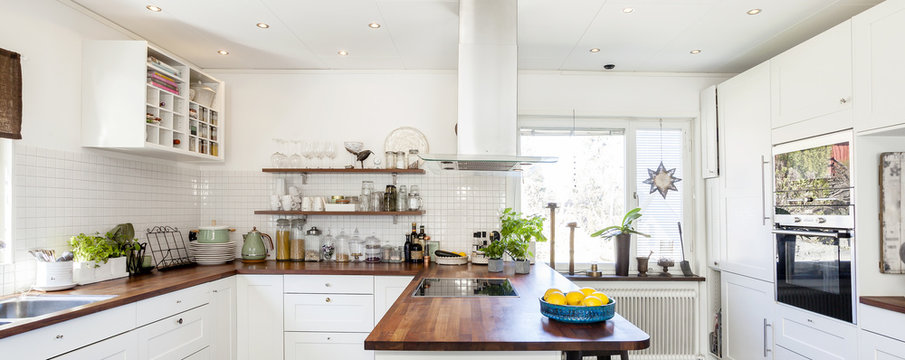 Banner With A Fancy Kitchen Interior 