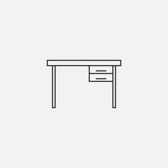 Fototapeta premium desk vector icon