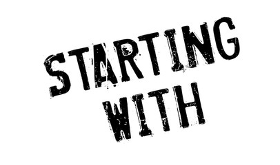 Starting With rubber stamp. Grunge design with dust scratches. Effects can be easily removed for a clean, crisp look. Color is easily changed.