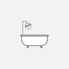 bath vector icon