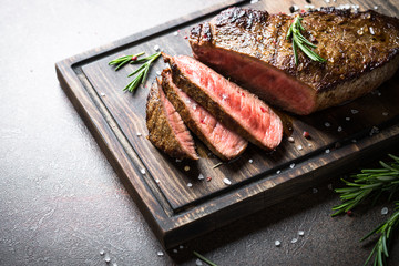 Grilled beef steak