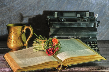 Still-life with typewriter