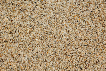 Close up of an exposed aggregate concrete finish