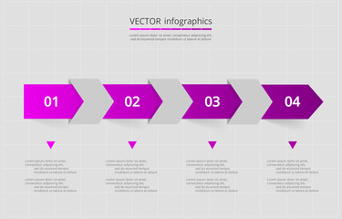 Vector lines arrows infographic.