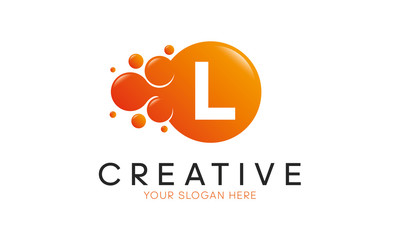 Dots Letter L Logo