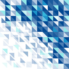Abstract, vector, modern geometric blue background.