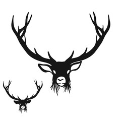 Deer Head Silhouette