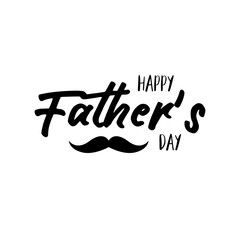 Father's Day. Modern hand lettering and calligraphy. Vector illustration on white background