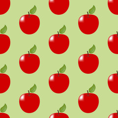Apple Fruit seamless pattern