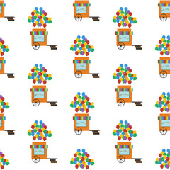 Balloons shop seamless pattern