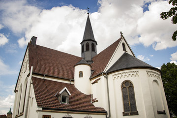Fototapeta na wymiar St. Johannes Nepomuk im Münsterland in Steinfurt