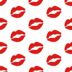 Kiss seamless pattern