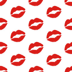 Kiss seamless pattern