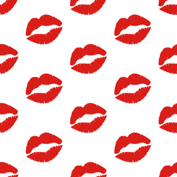 Kiss seamless pattern