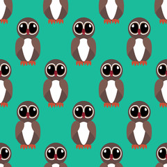 Owl seamless pattern