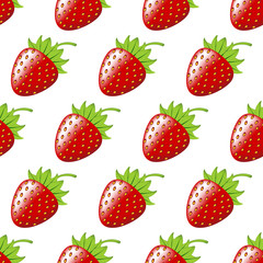 Strawberry Berry seamless pattern