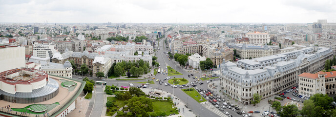 Bucharest city panorama