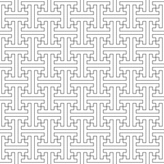 Seamless filler pattern (you see 25 tiles), black and white abstract geometric vintage eastern
