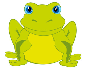 Cartoon animal frog