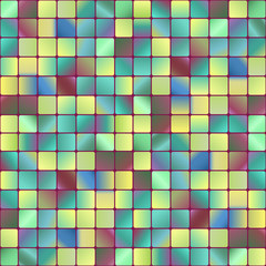 Seamless pattern with colorful mosaics