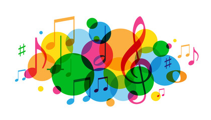 Obraz premium MUSIC-THEMED BANNER