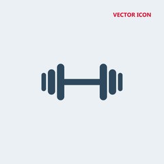 dumbbell vector icon