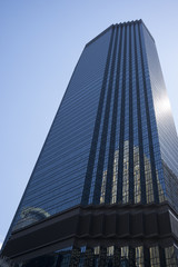 Low angle view of the IDS Center tower at Downtown Minneapolis, Hennepin County, Minnesota, USA - 152672402