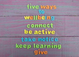 Five ways to wellbeing 