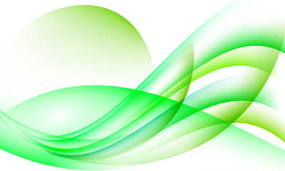 Abstract waves on white, beautiful background