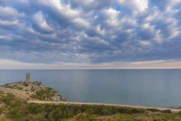 Torre Colomera y vía verde (Oropesa del Mar, Castellón -  España).