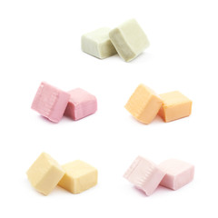 Chewing gum candy isolated