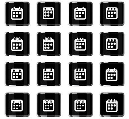 calendar icon set