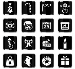 christmas icon set