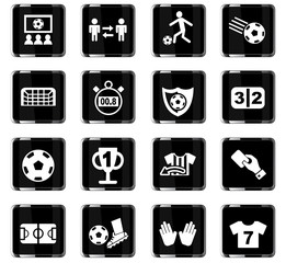 football icon set