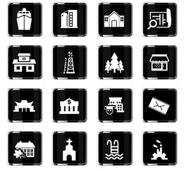 infrastructure icon set